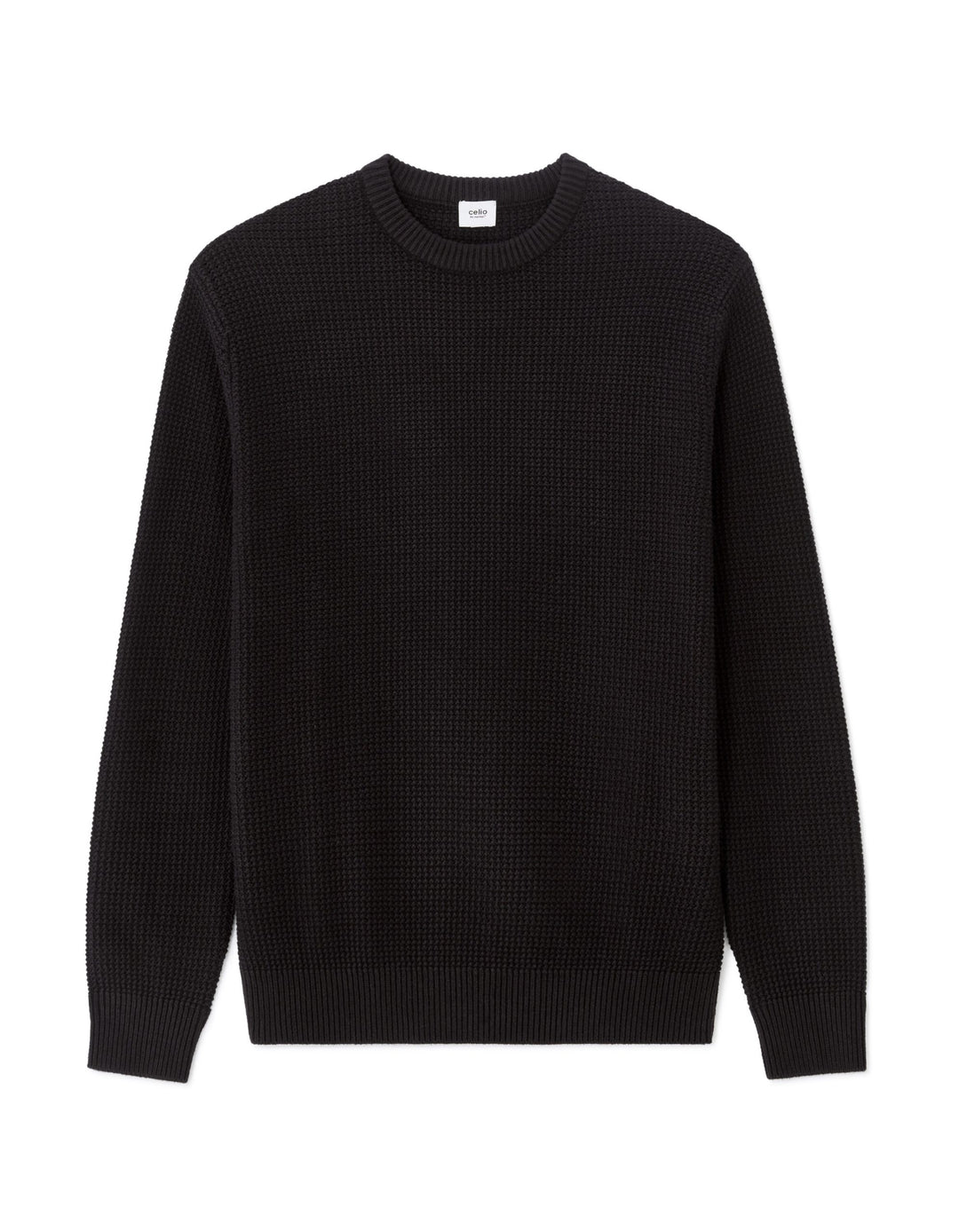 CREW NECK JUMPER - Black