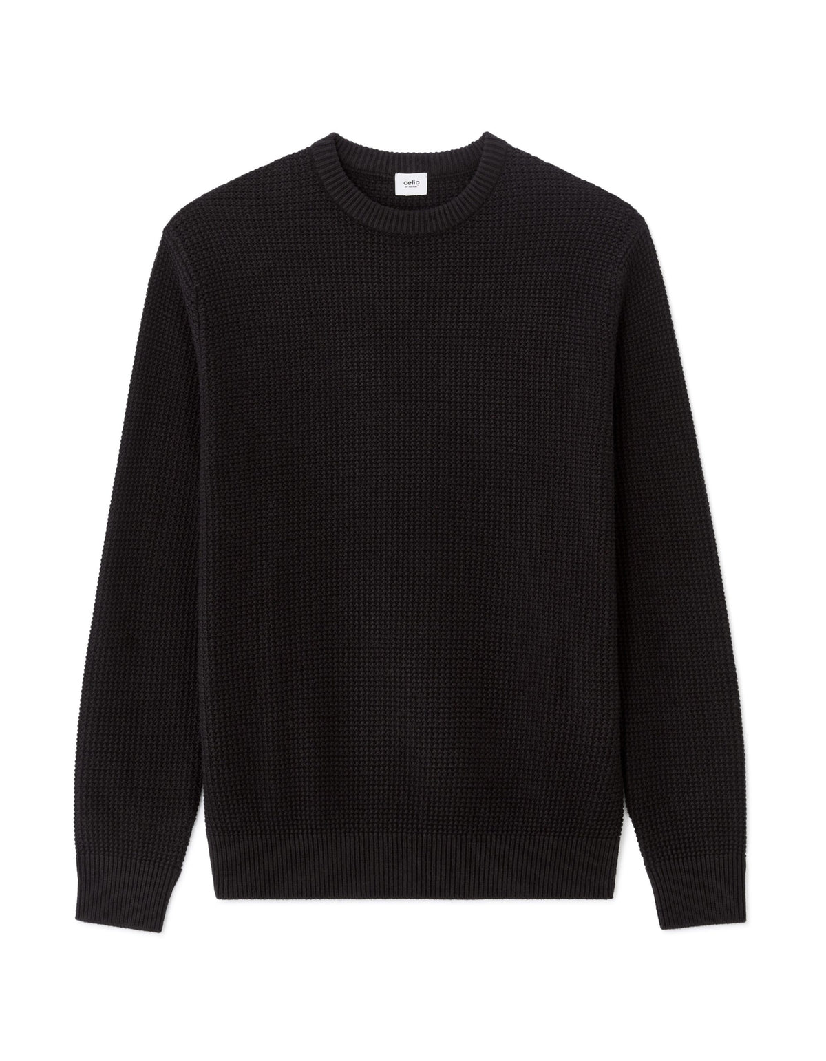 CREW NECK JUMPER - Black