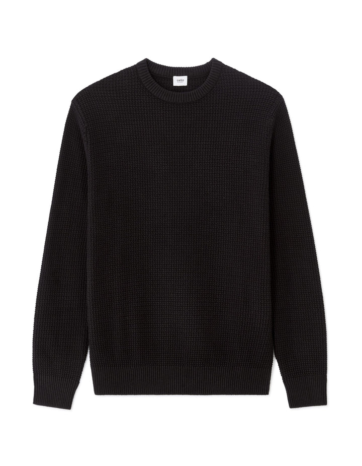 CREW NECK JUMPER - Black