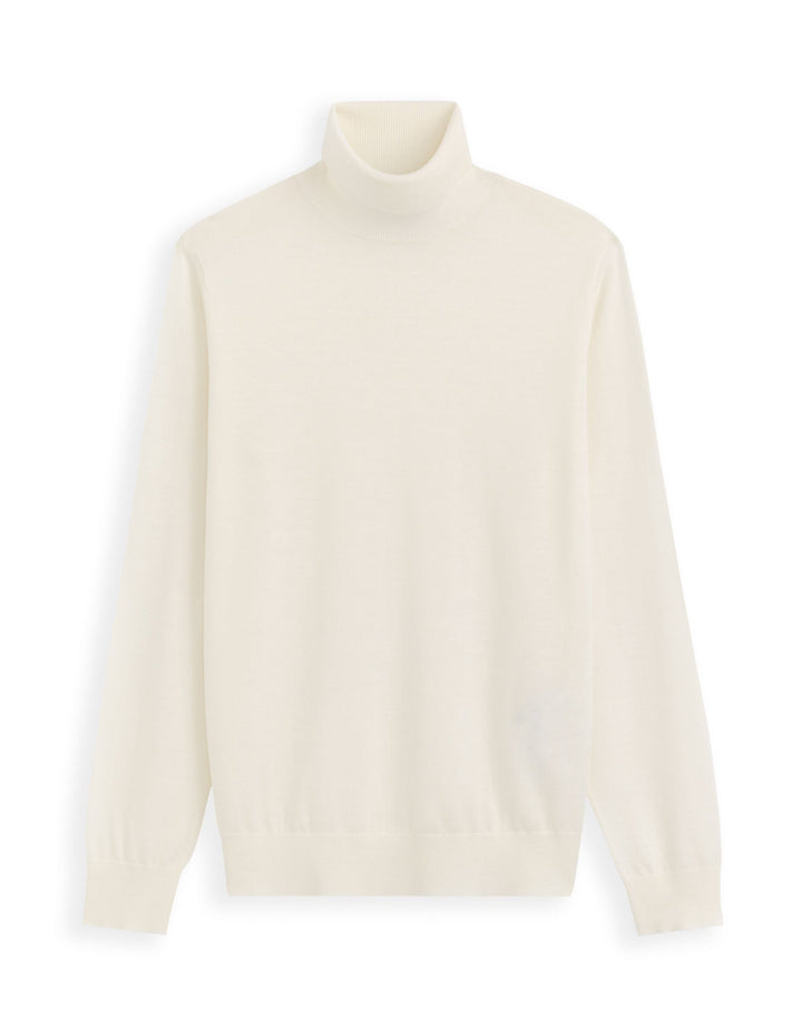 Turtle Neck Jumper - Ecru 02
