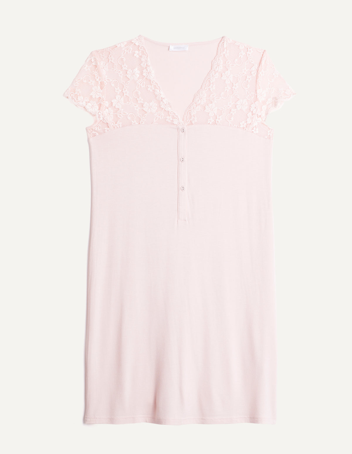 Short-sleeve nightshirt - Light Pink