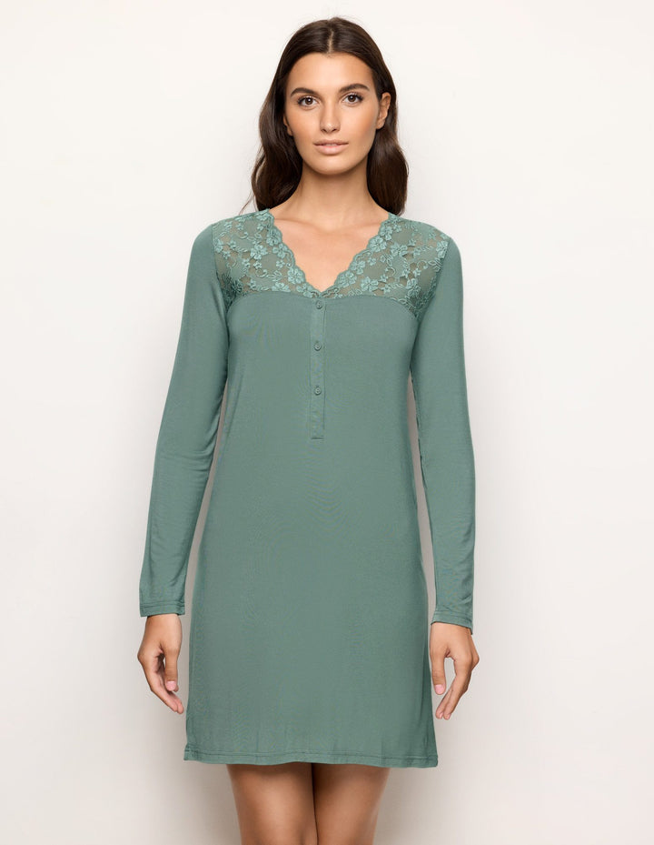 Long-sleeve nightshirt - Green