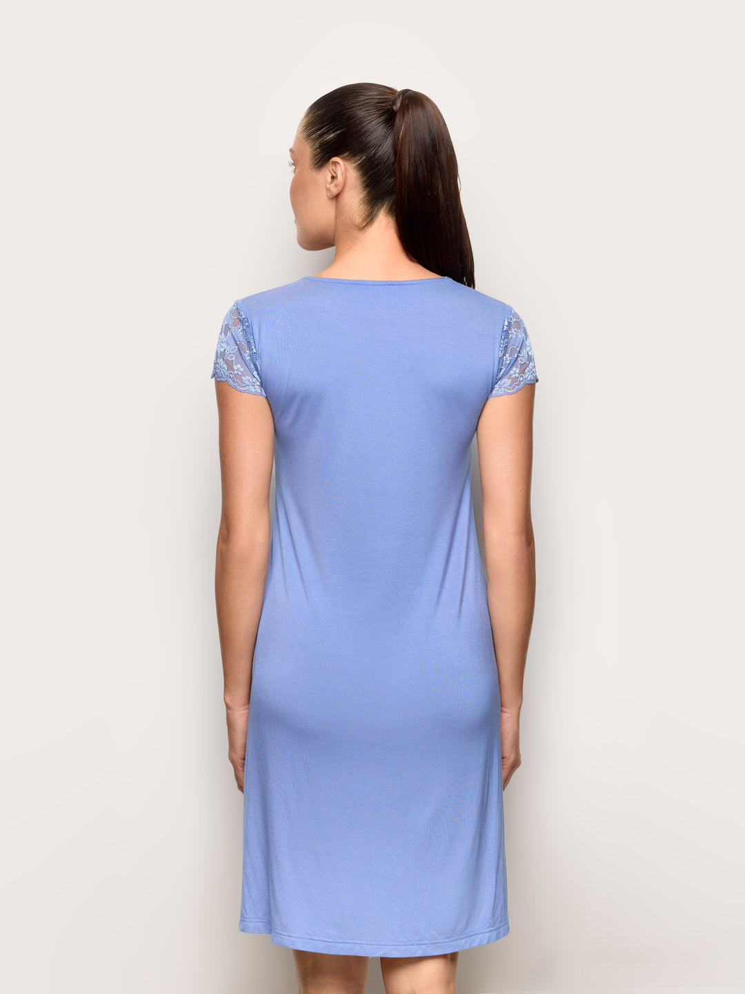 Short-sleeve nightshirt - Denim