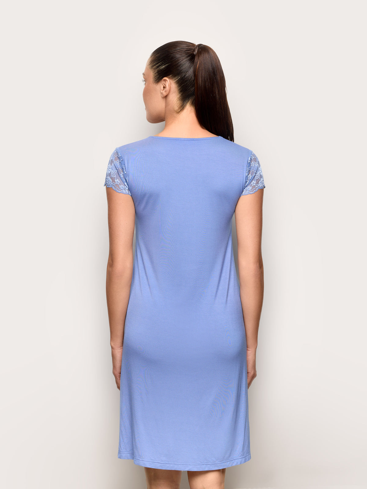 Short-sleeve nightshirt - Denim