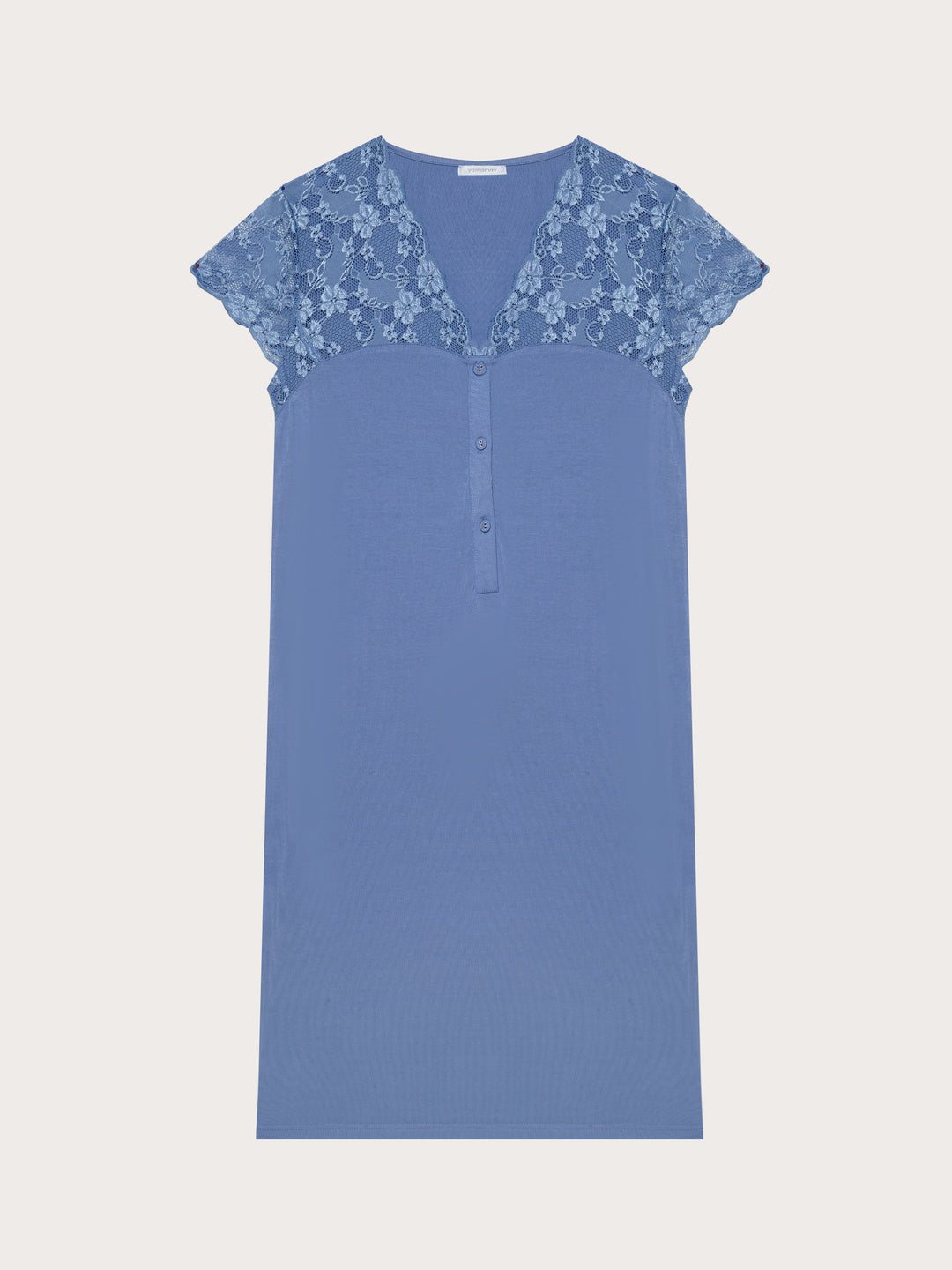 Short-sleeve nightshirt - Denim