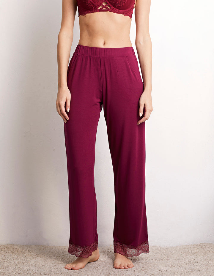 Full-long trousers - Bordeaux