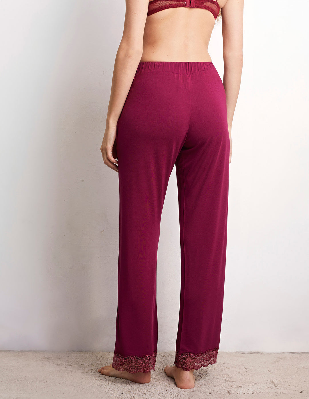 Full-long trousers - Bordeaux