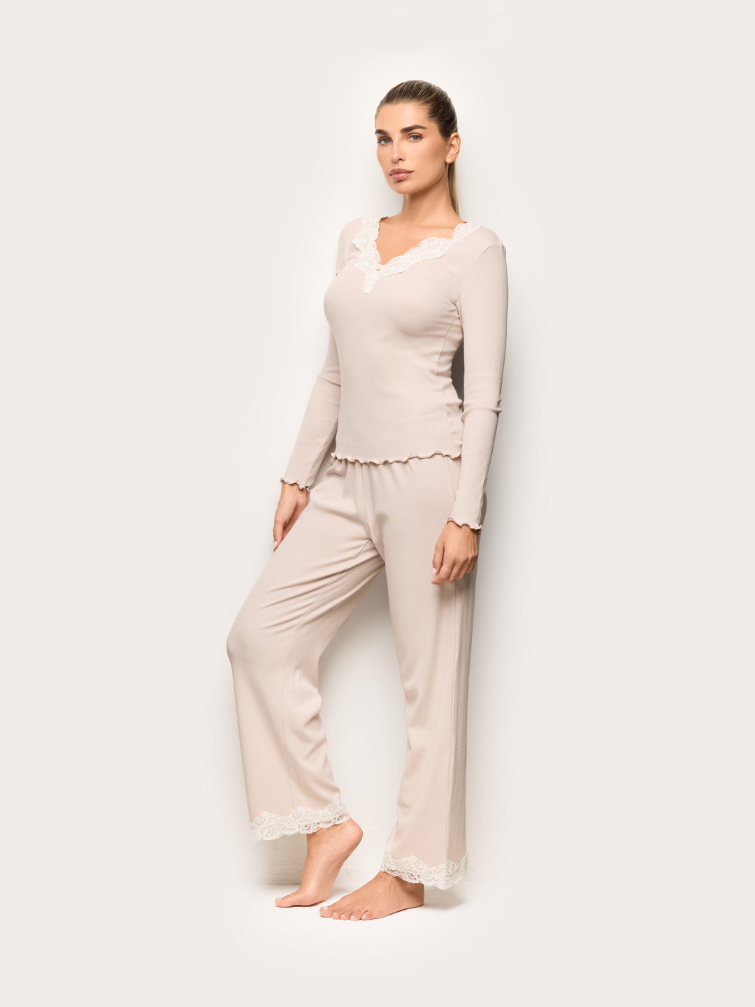 Full-Long Trousers - Beige