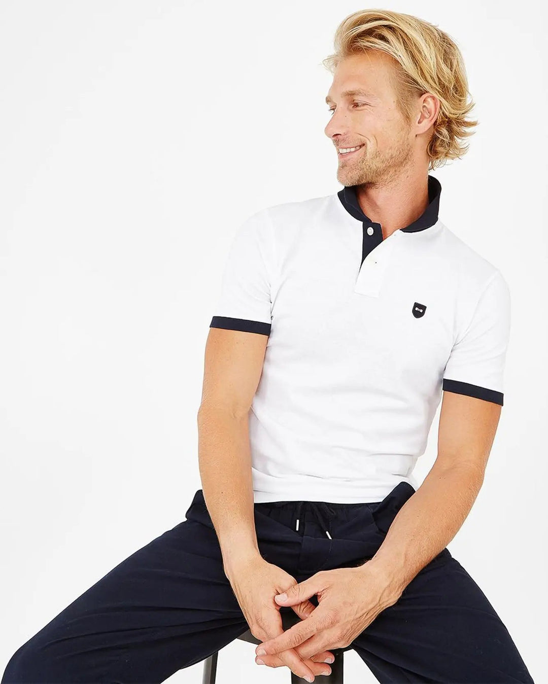 White Polo Manches Courtes