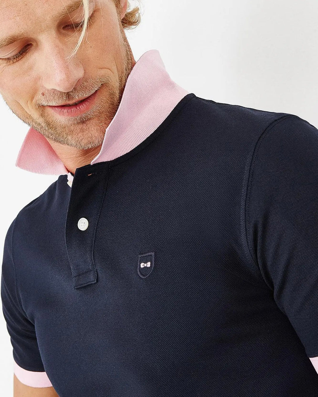 Dark Blue Polo Manches Courtes