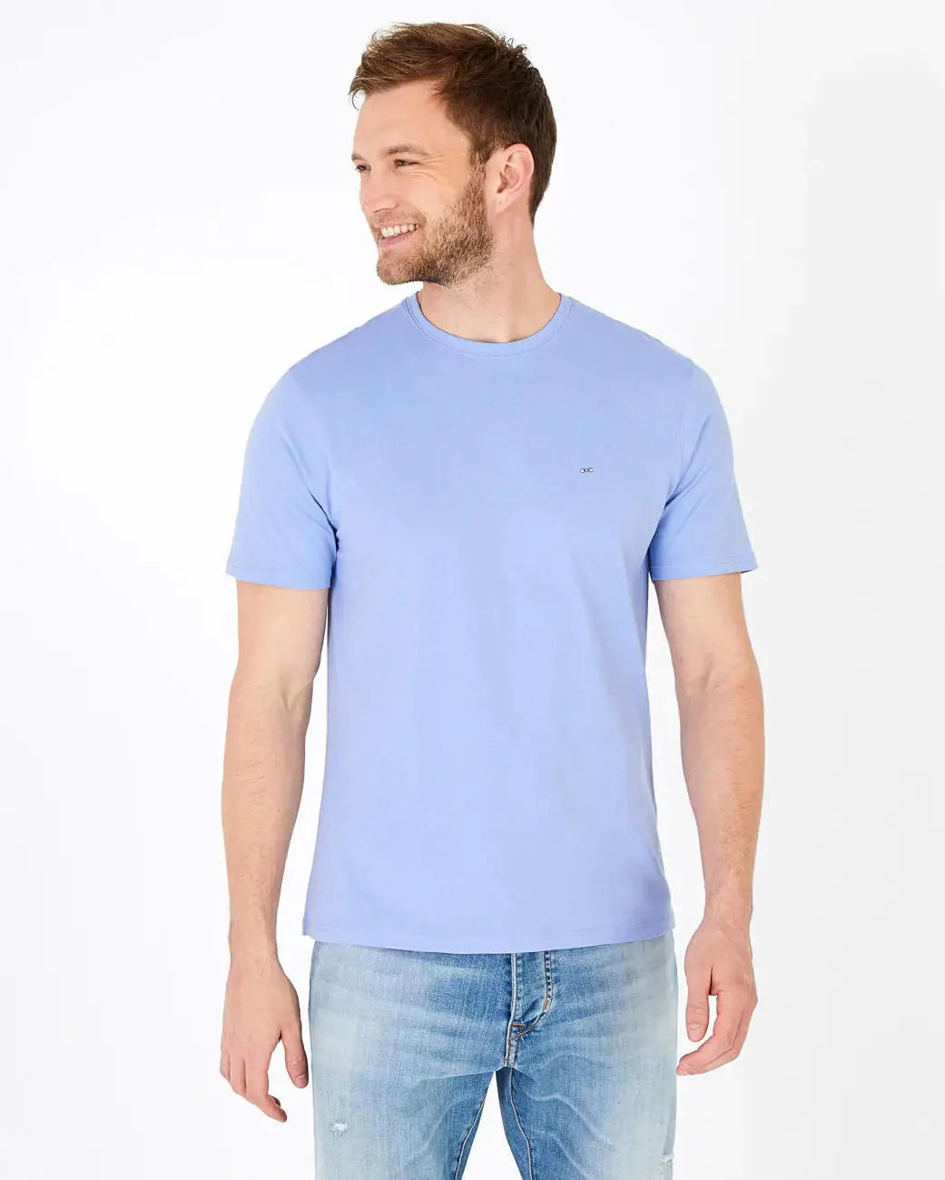 Light Blue Short-Sleeved T-Shirt