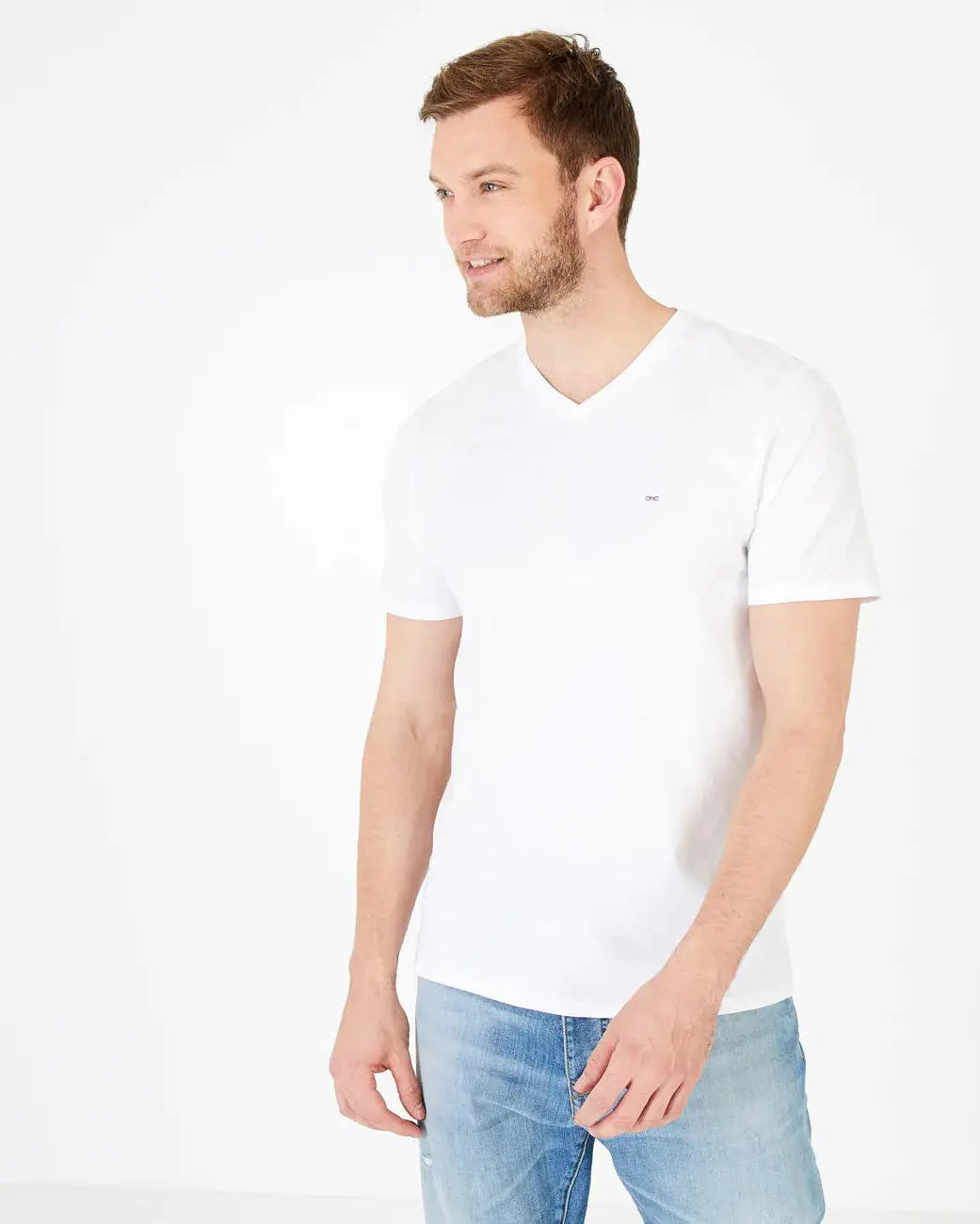 White T-Shirt Manches Courtes