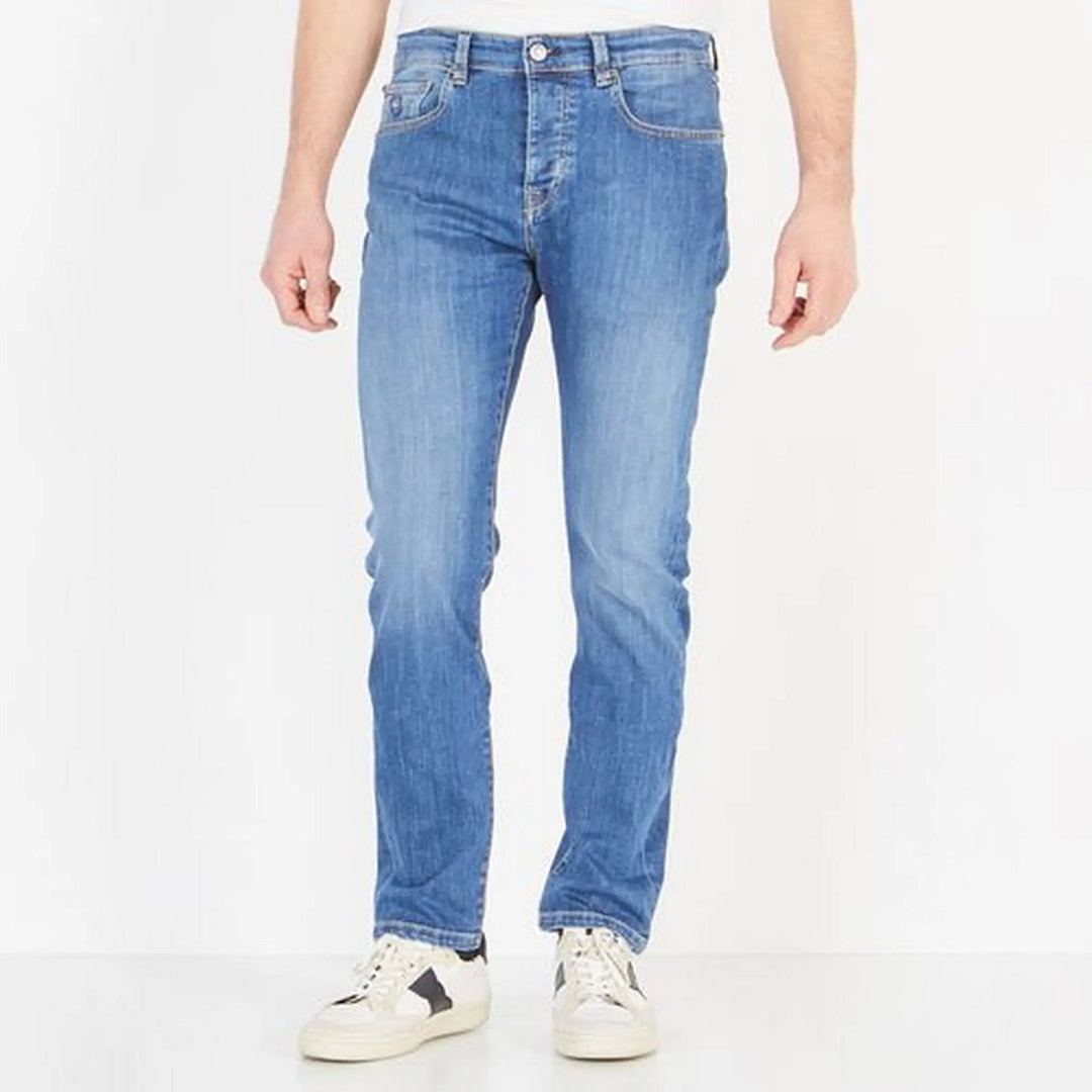 Light Blue Stretch Cotton Jeans