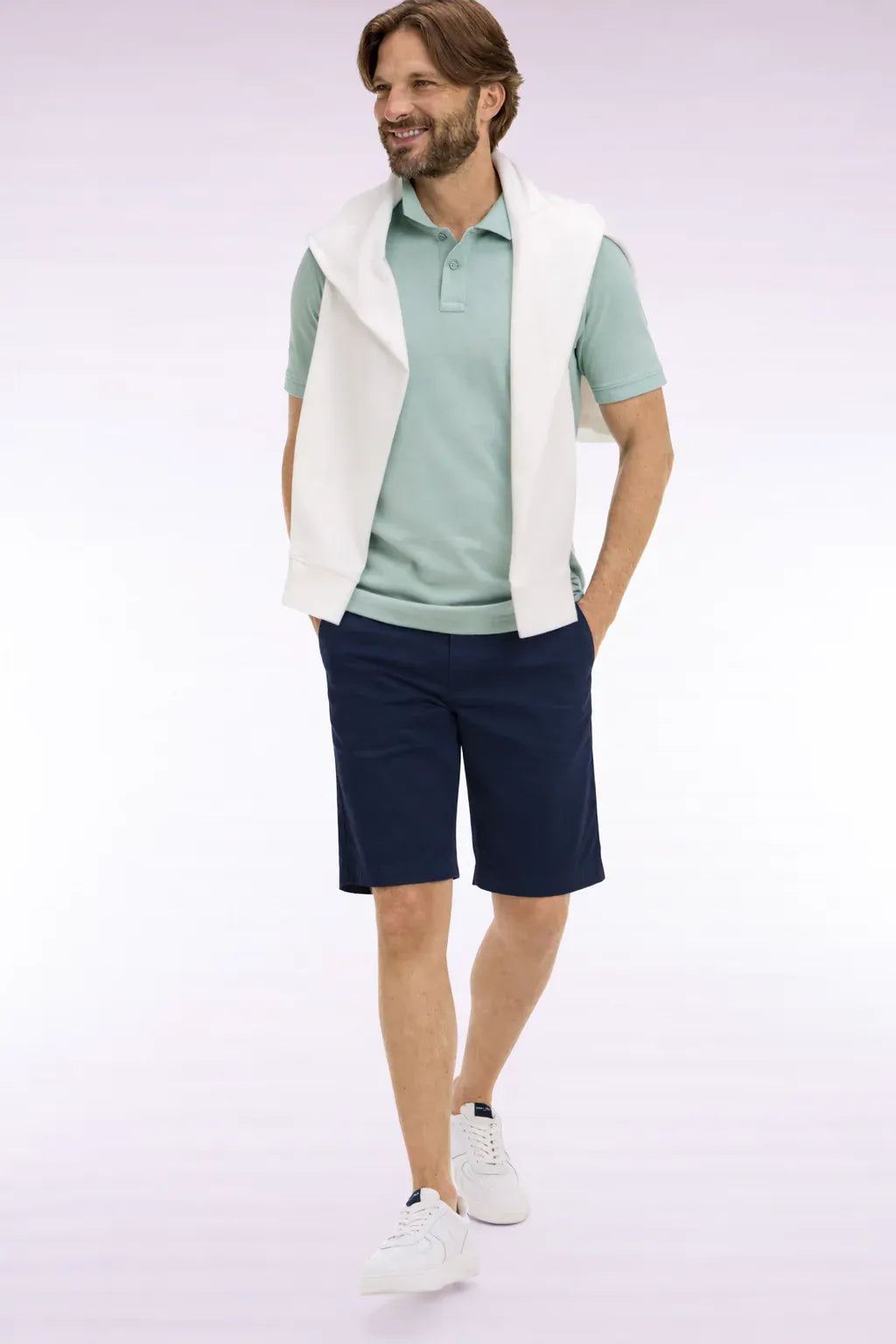 Navy Blue Bermuda Shorts