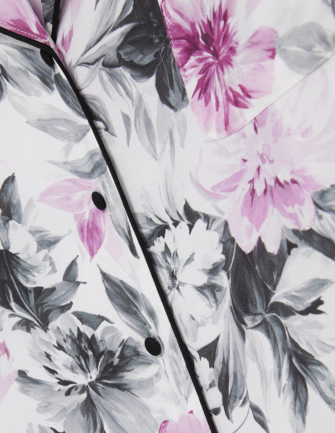 Long-Pyjamas with front opening - White
