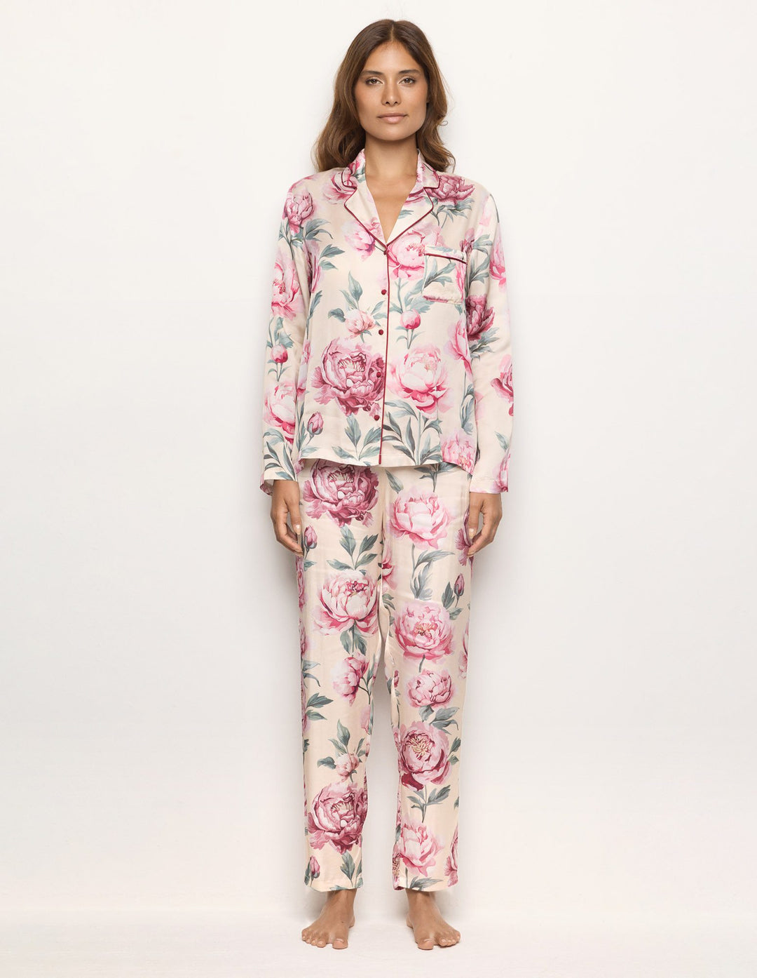 Long-Pyjamas with front opening - Pattern