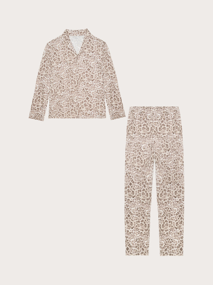 Long-Pyjamas With Front Opening - Printed