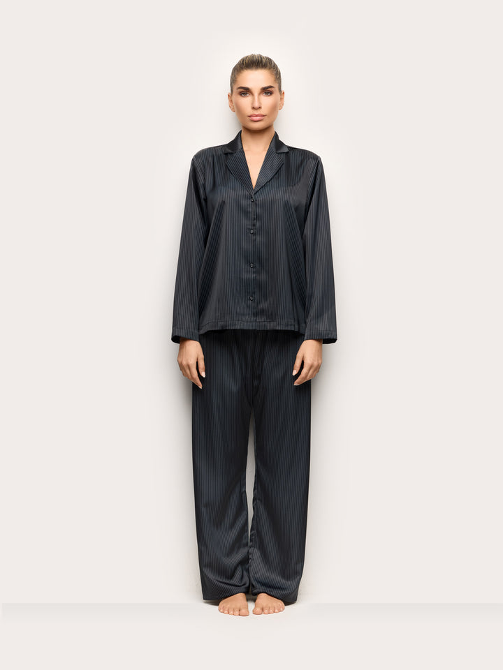 Long-Pyjamas With Front Opening - Printed