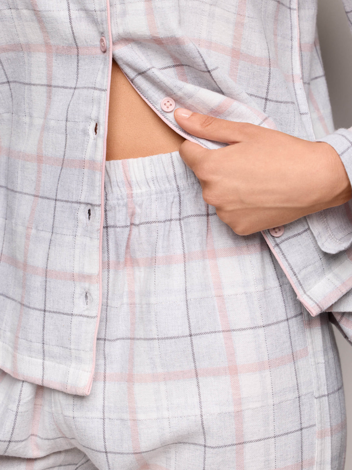 Long-Pyjamas With Front Opening - Printed
