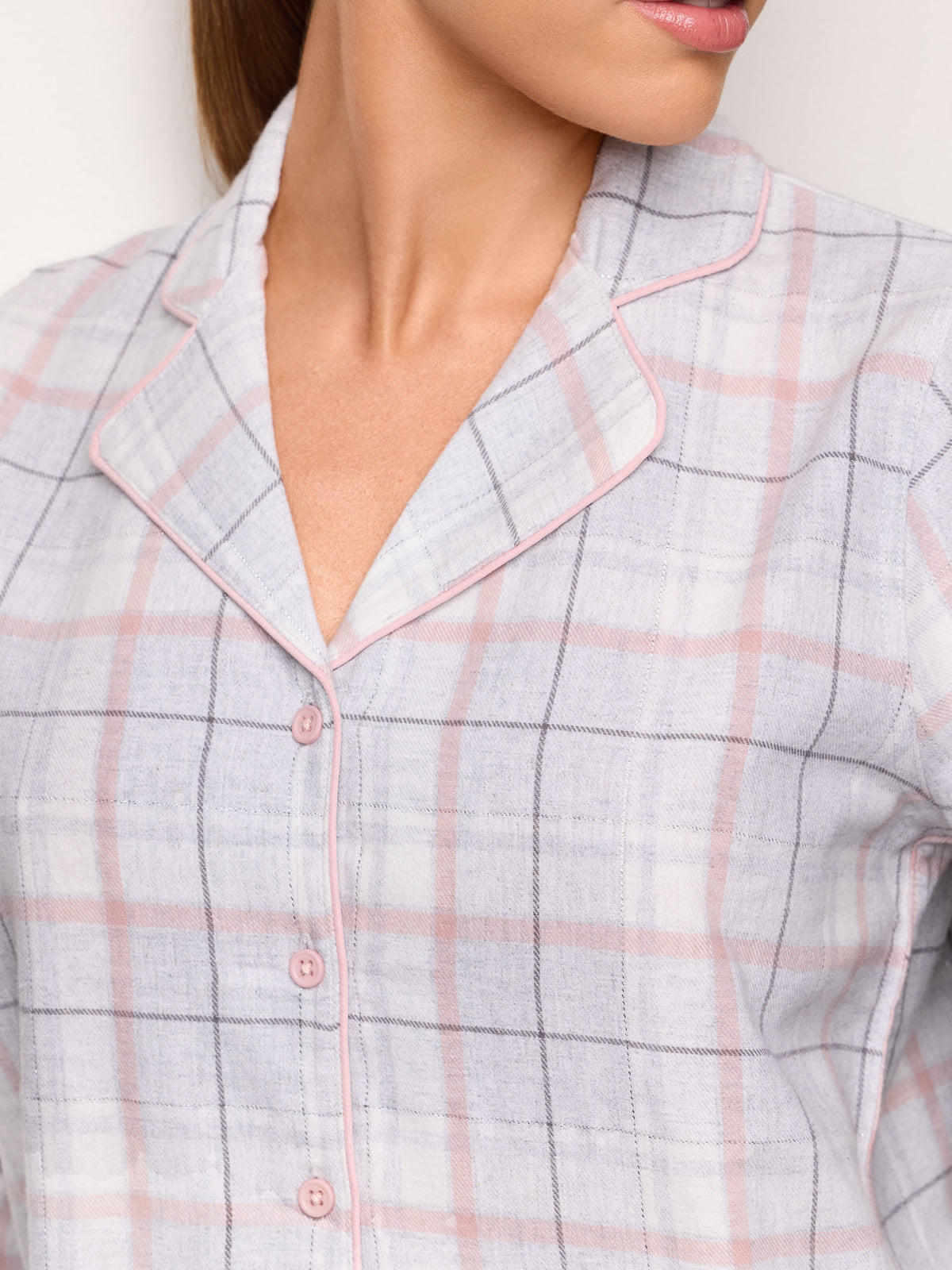 Long-Pyjamas With Front Opening - Printed