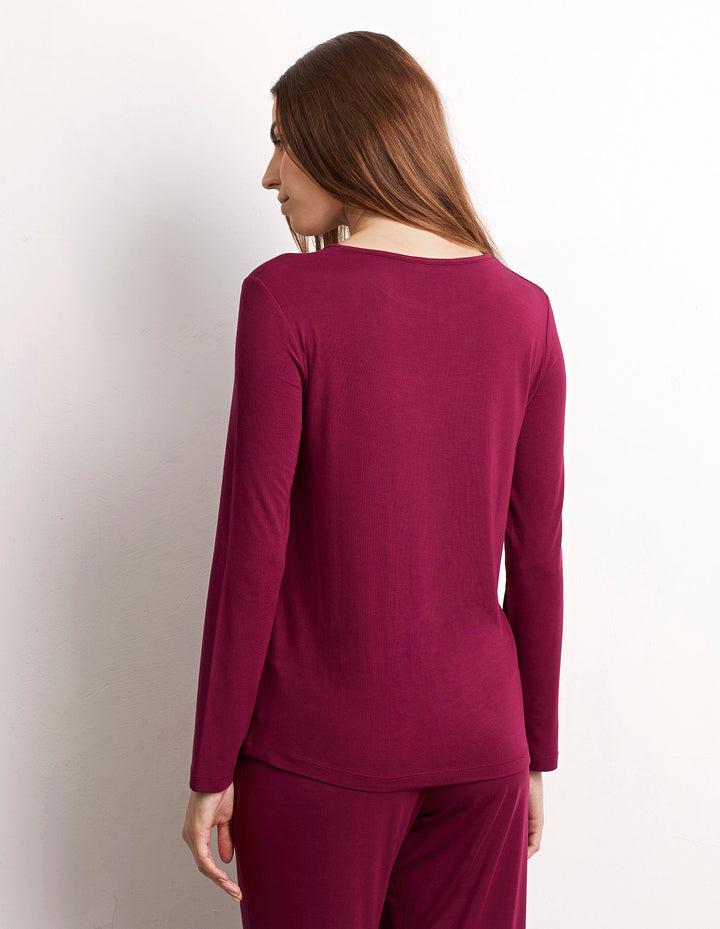 Long-sleeve T-shirt - Bordeaux