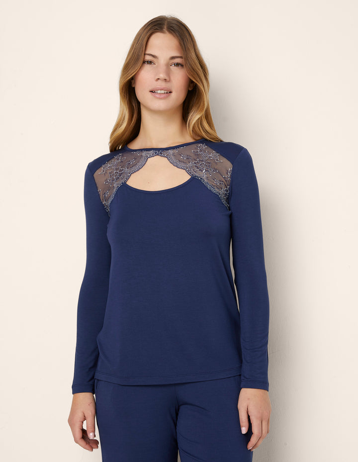 Long-sleeve T-shirt - Blue