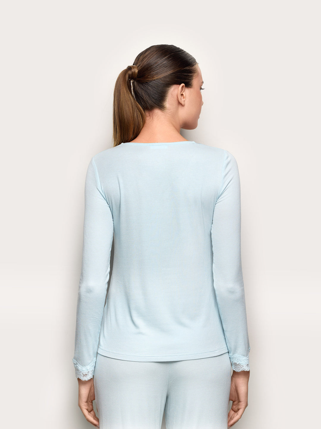 Long-sleeve T-shirt - Light Azure