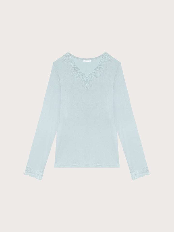 Long-sleeve T-shirt - Light Azure