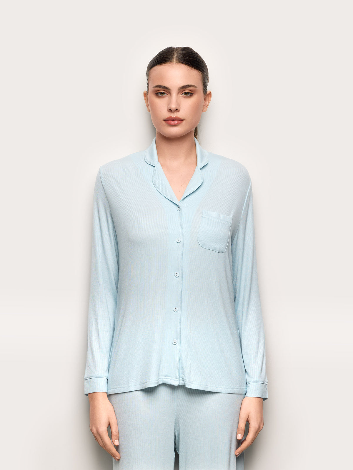 Long-sleeve T-shirt - Light Azure