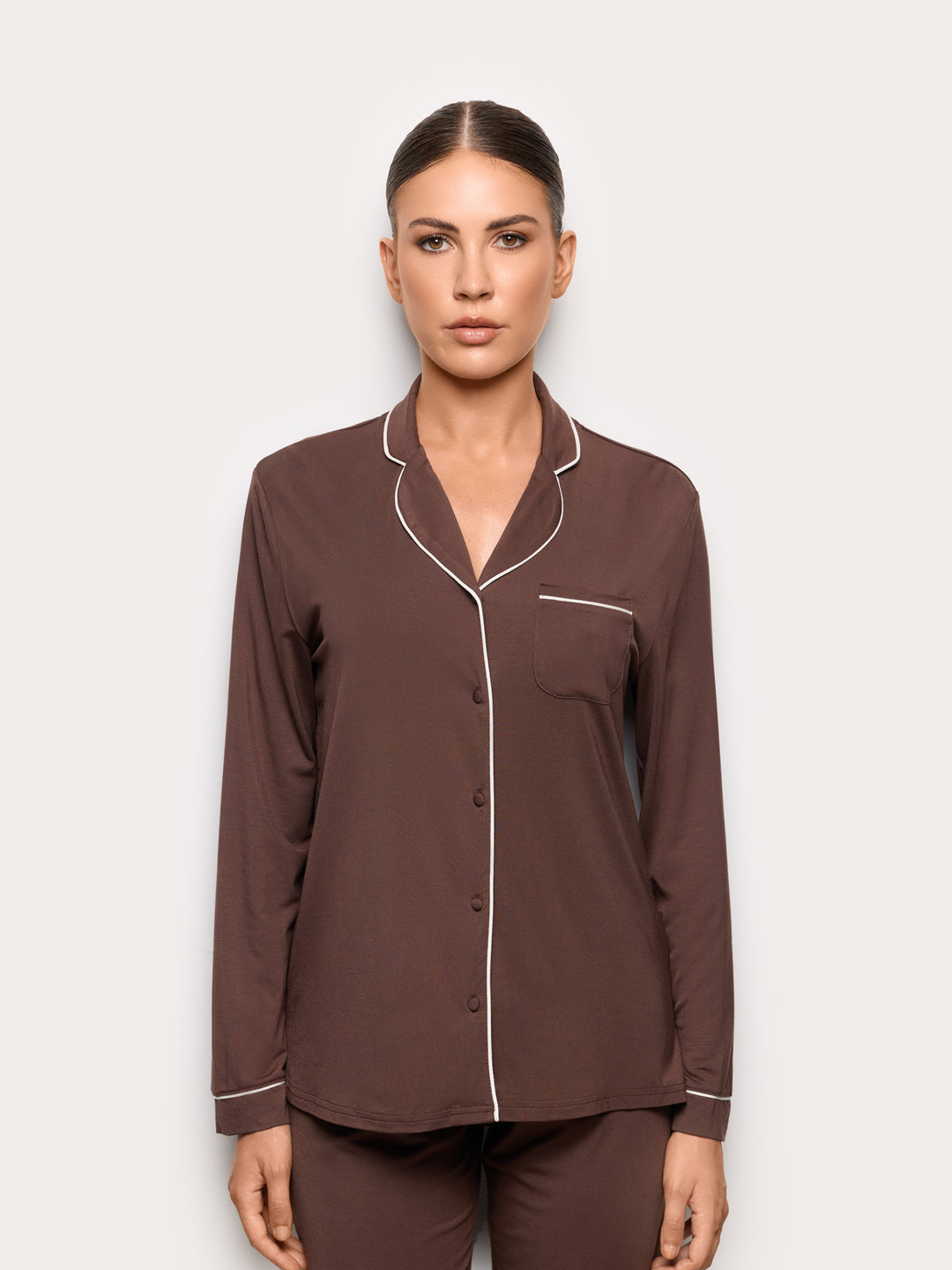Long-Sleeve T-Shirt - Chocolate