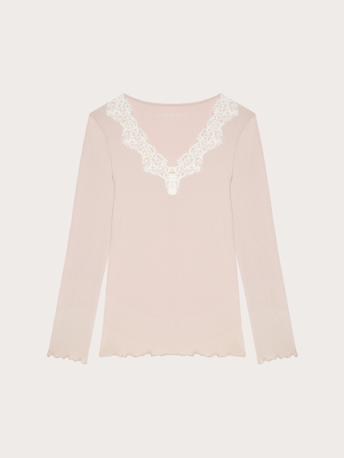 Long-Sleeve T-Shirt - Beige