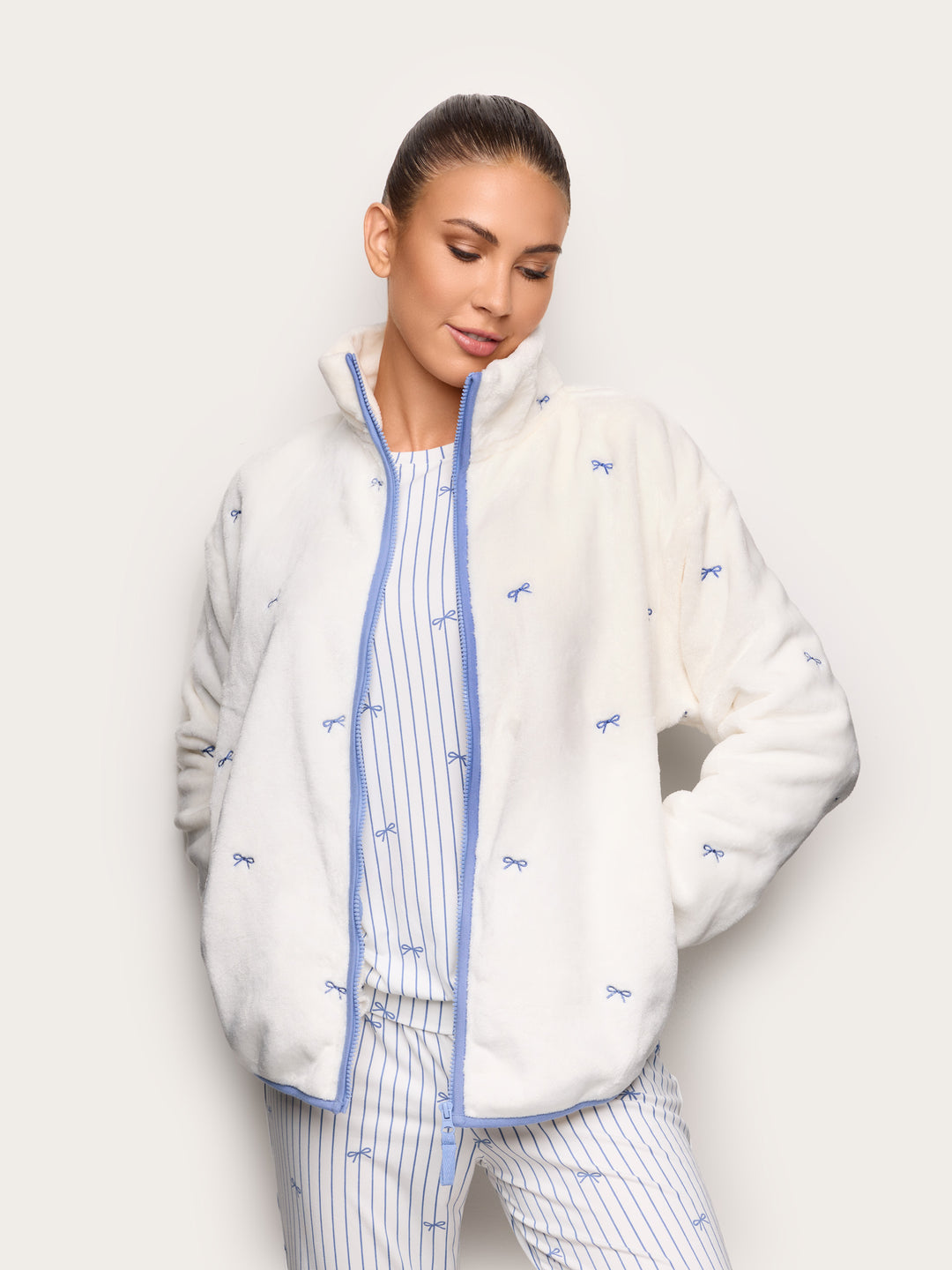Bed Jacket - Almond