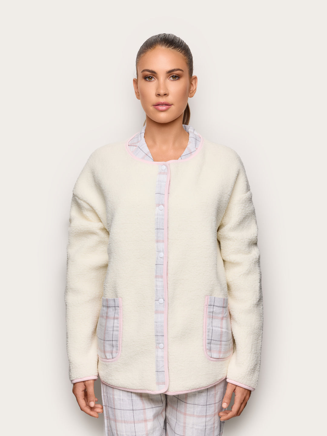 Bed Jacket - Almond