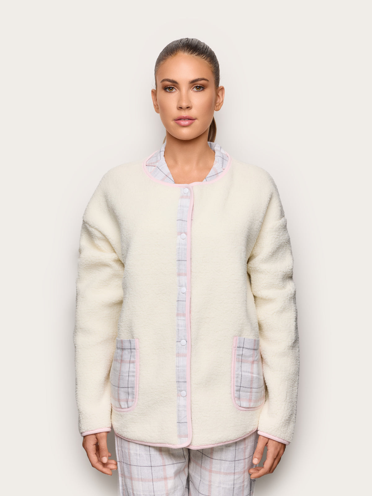 Bed Jacket - Almond