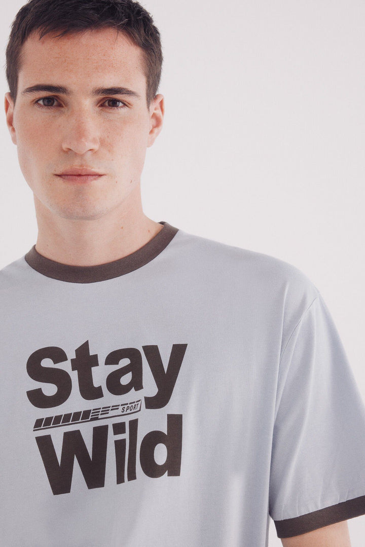 Spring Field T-shirts - Light Blue