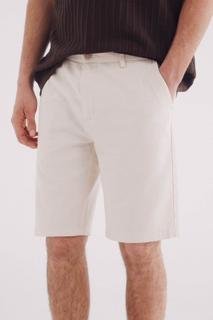 Spring Field Bermudas - White Print