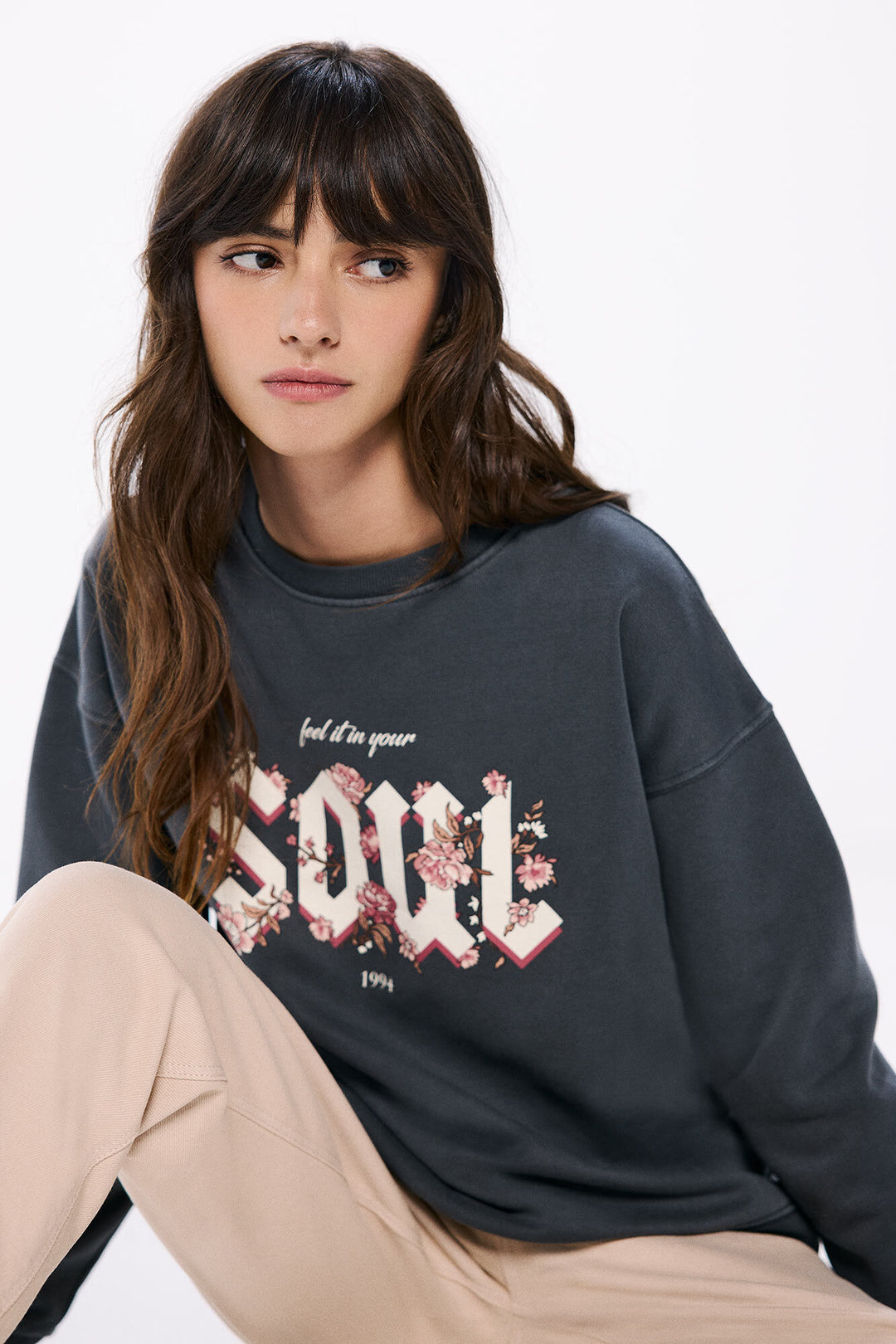 Spring Field Tops - Charcoal Grey