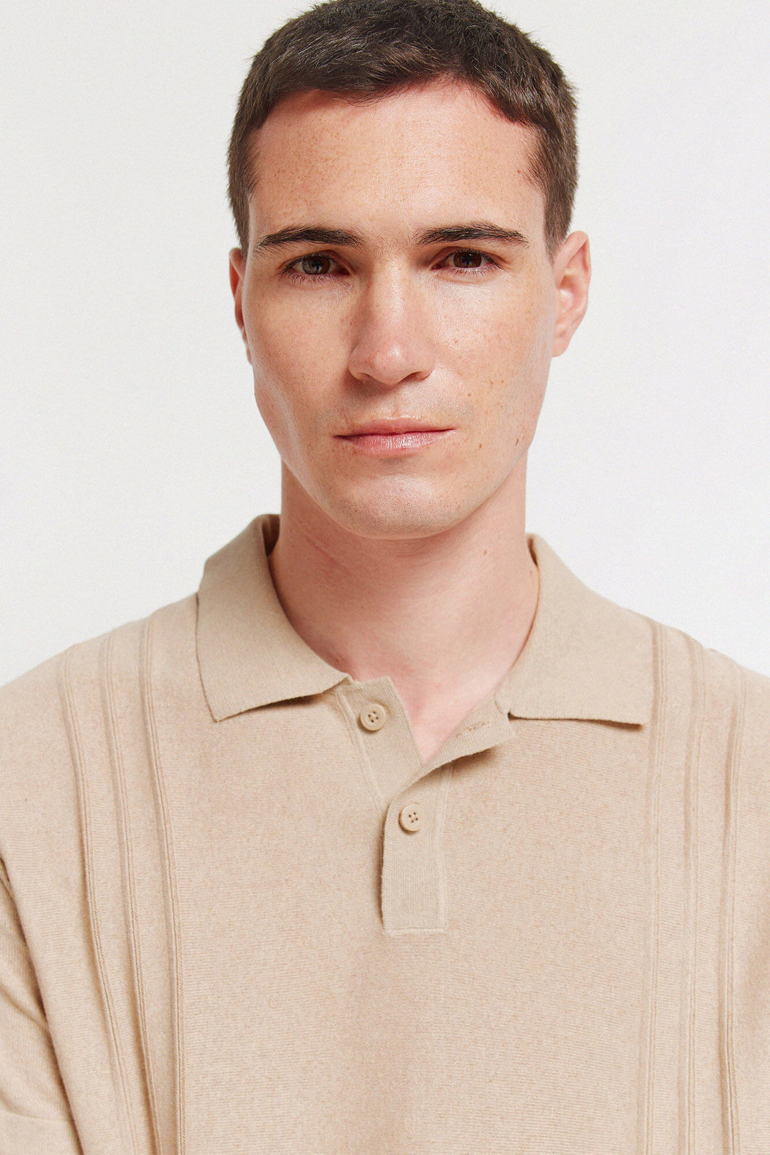 Polo Knit - Brown