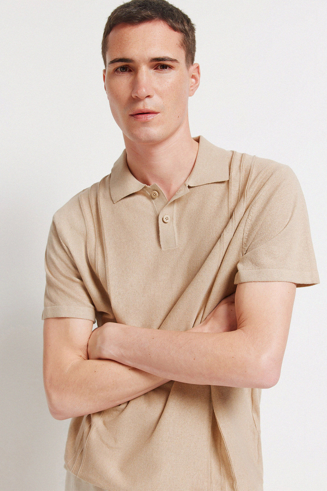 Polo Knit - Brown
