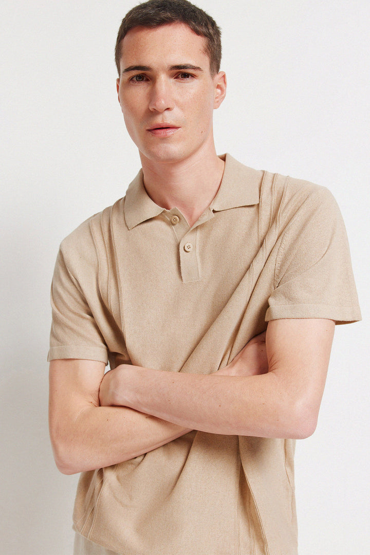 Polo Knit - Brown