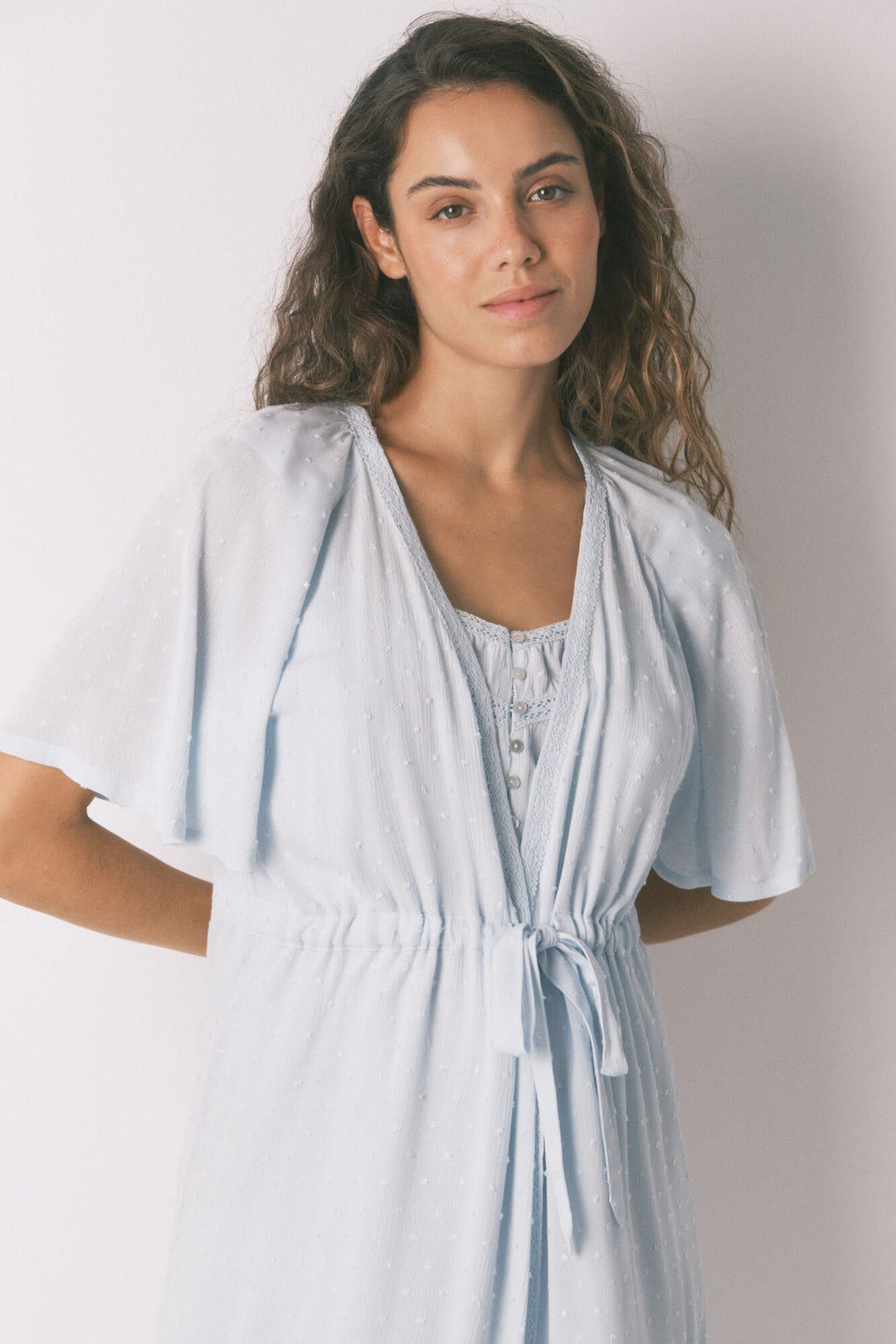 MEDIUM ROBE - Green Print