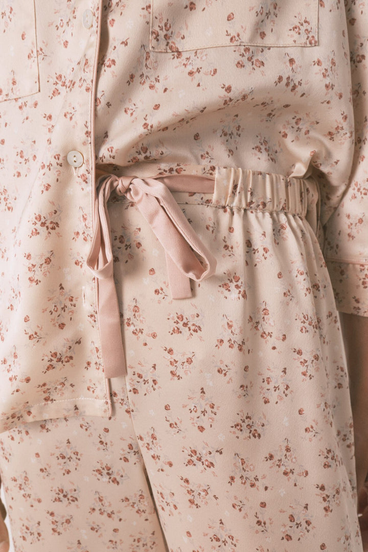 LONG SLEEVES MASCULINE PYJAMA - Pink