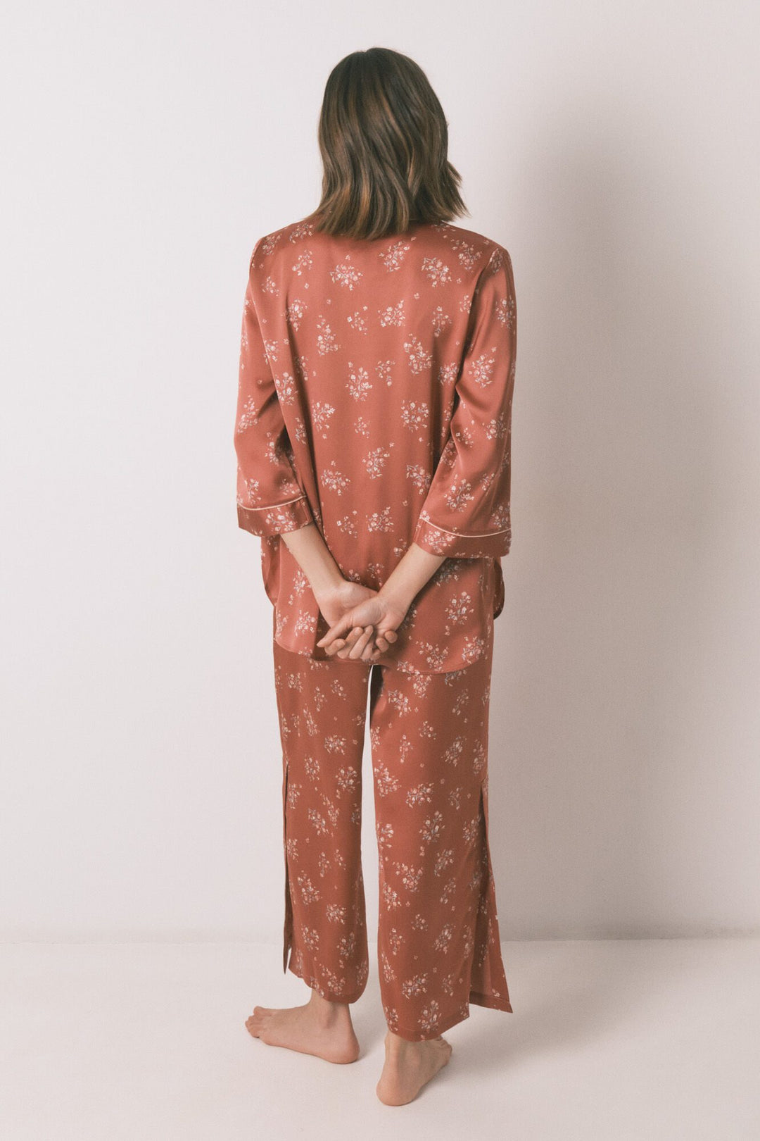 LONG SLEEVES MASCULINE PYJAMA - Pink