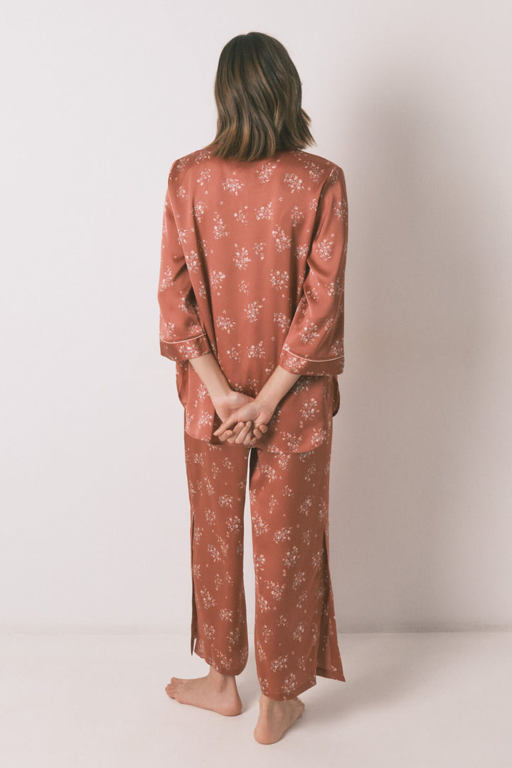 LONG SLEEVES MASCULINE PYJAMA - Pink