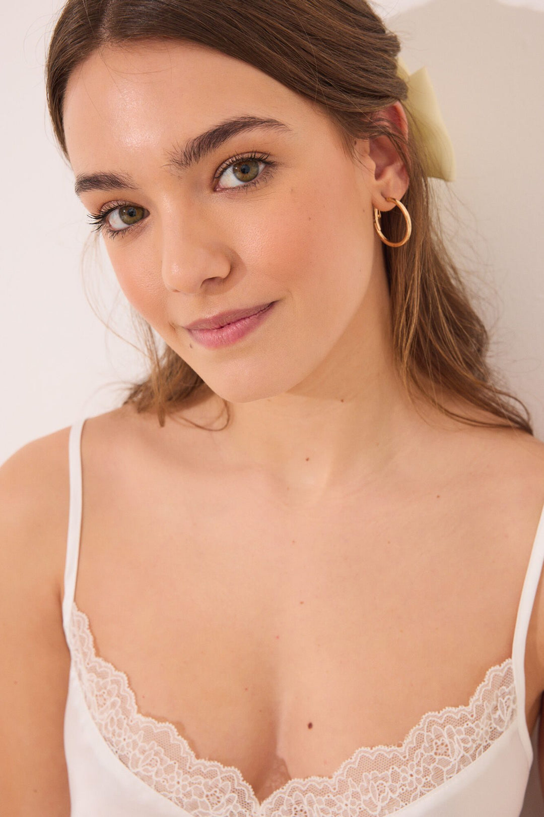 Straps Short Pant Pyjama - Ivory