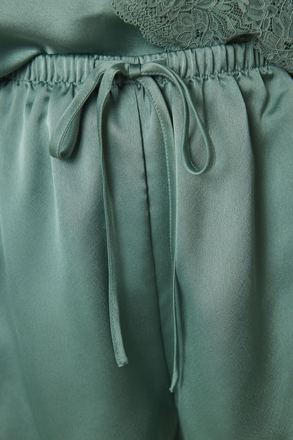 Straps Short Pant Pyjama - Green