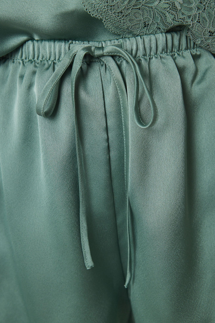 Straps Short Pant Pyjama - Green