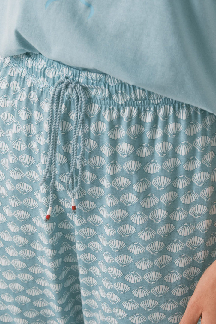 SHORT SLEEVES CAPRI PANT PYJAMA - Green