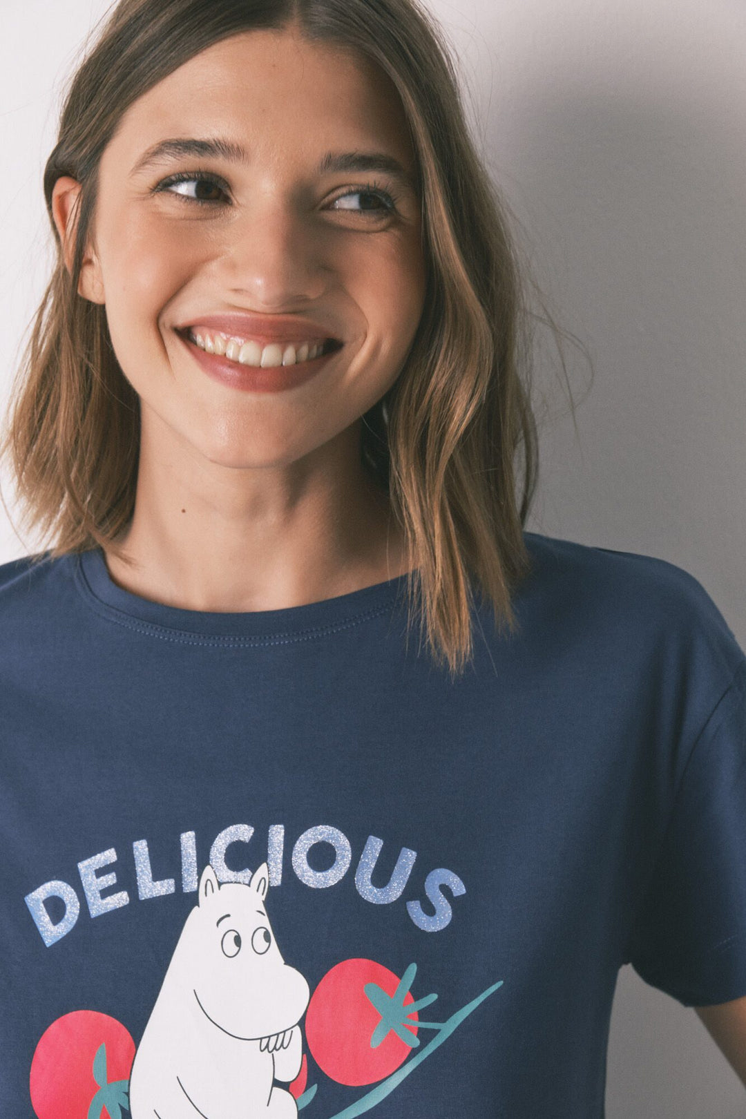 SHORT SLEEVES CAPRI PANT PYJAMA - Dark Blue