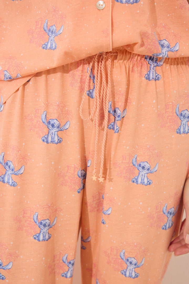 SHORT SLEEVES MASCULINE PYJAMA - Orange